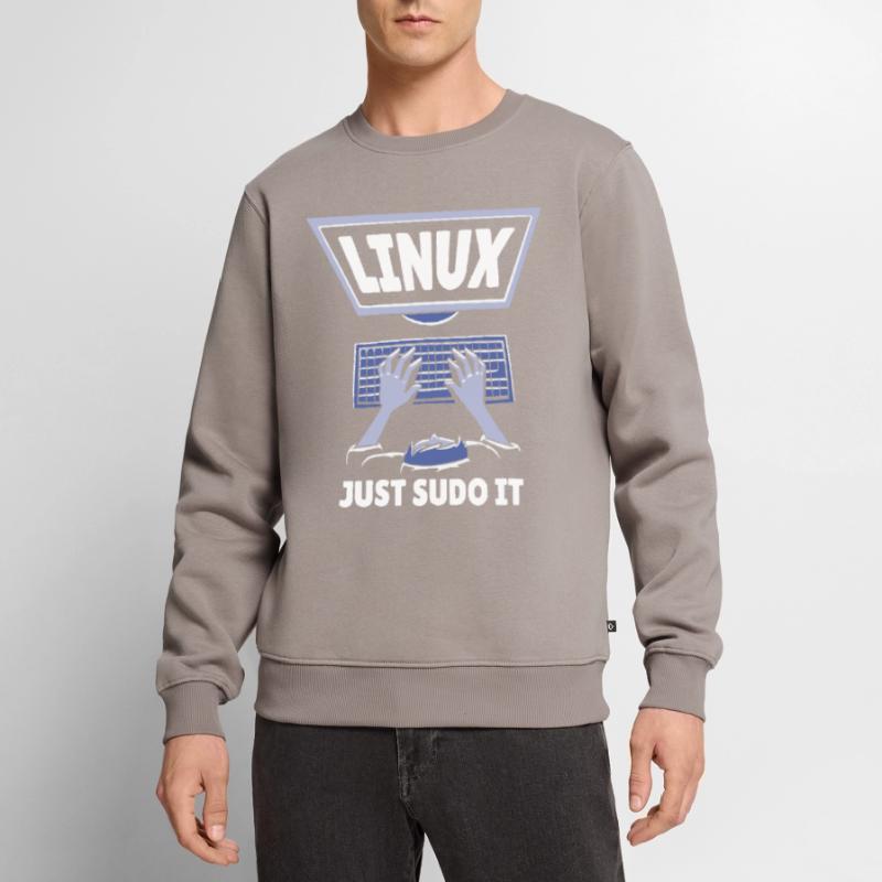 Linux Just Sudo It Linux Computer Programmer Men's Premium Organic Jumper