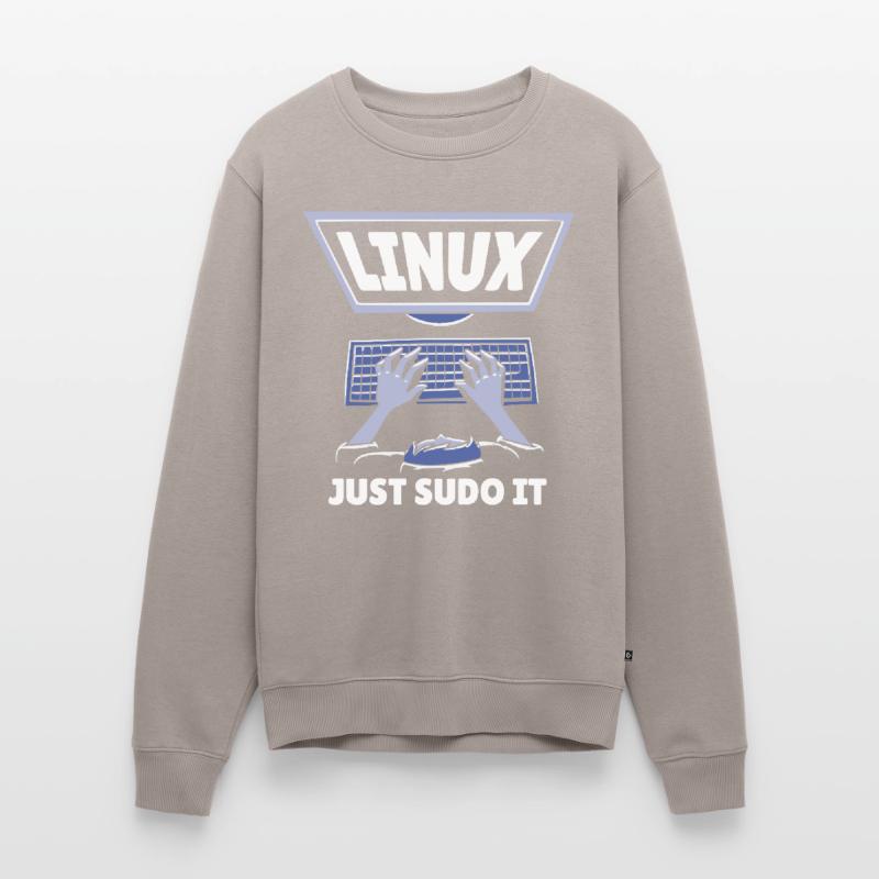 Linux Just Sudo It Linux Computer Programmer Men's Premium Organic Jumper