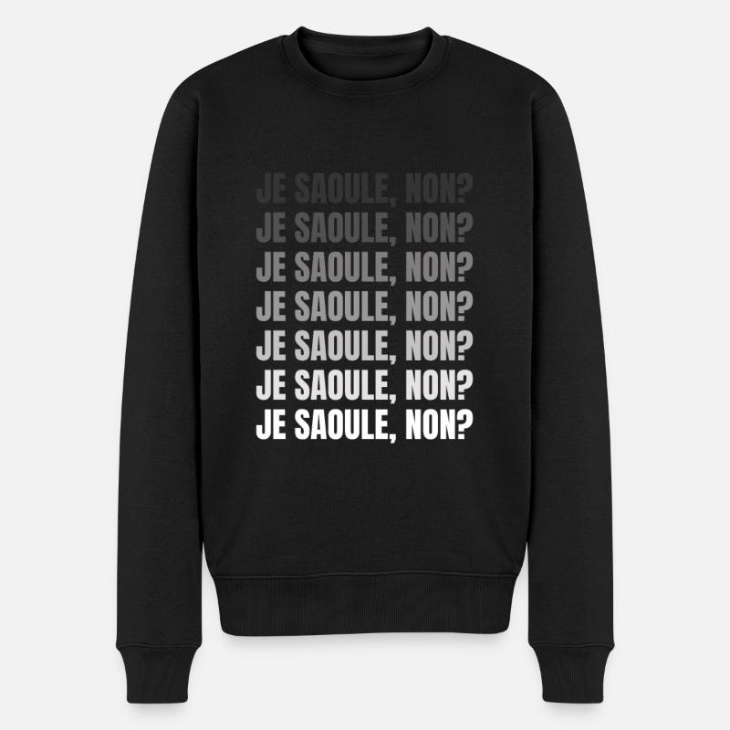 je saoule non - Pull Premium bio Homme - noir