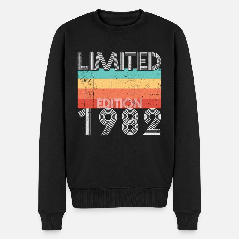 Edition Limitée Rétro 1982 - Pull Premium bio Homme - noir