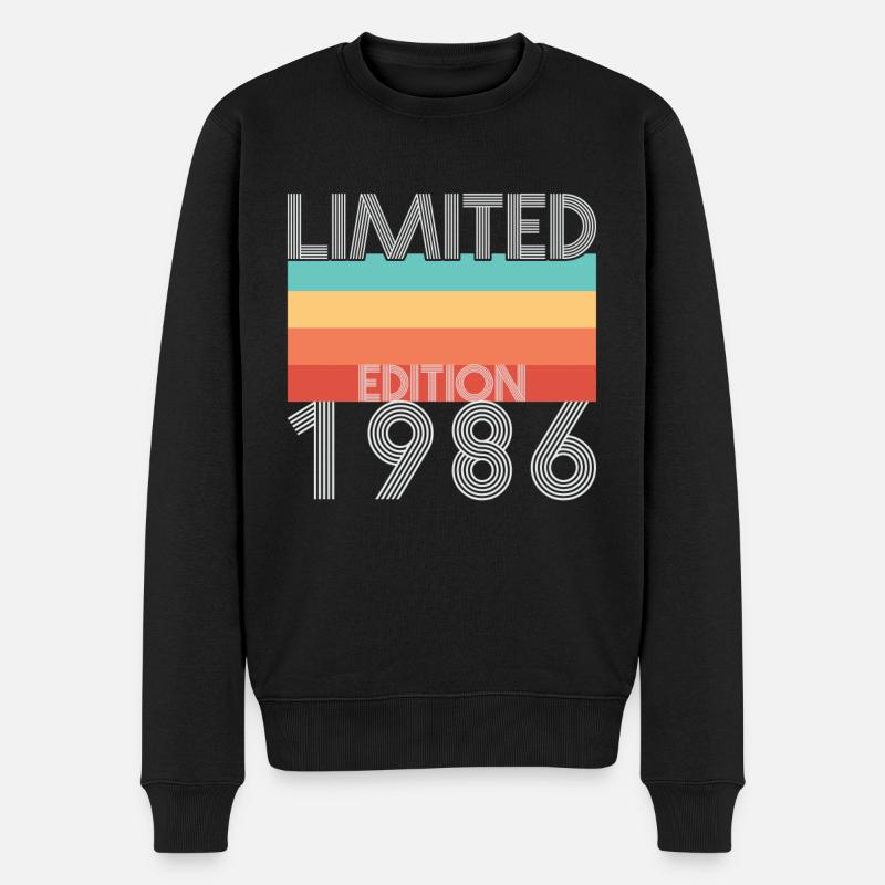 Edition Limitée Rétro 1986 - Pull Premium bio Homme - noir