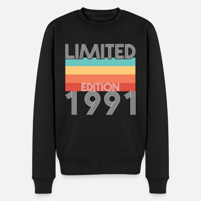 Edition Limitée Rétro 1991 - Pull Premium bio Homme - noir