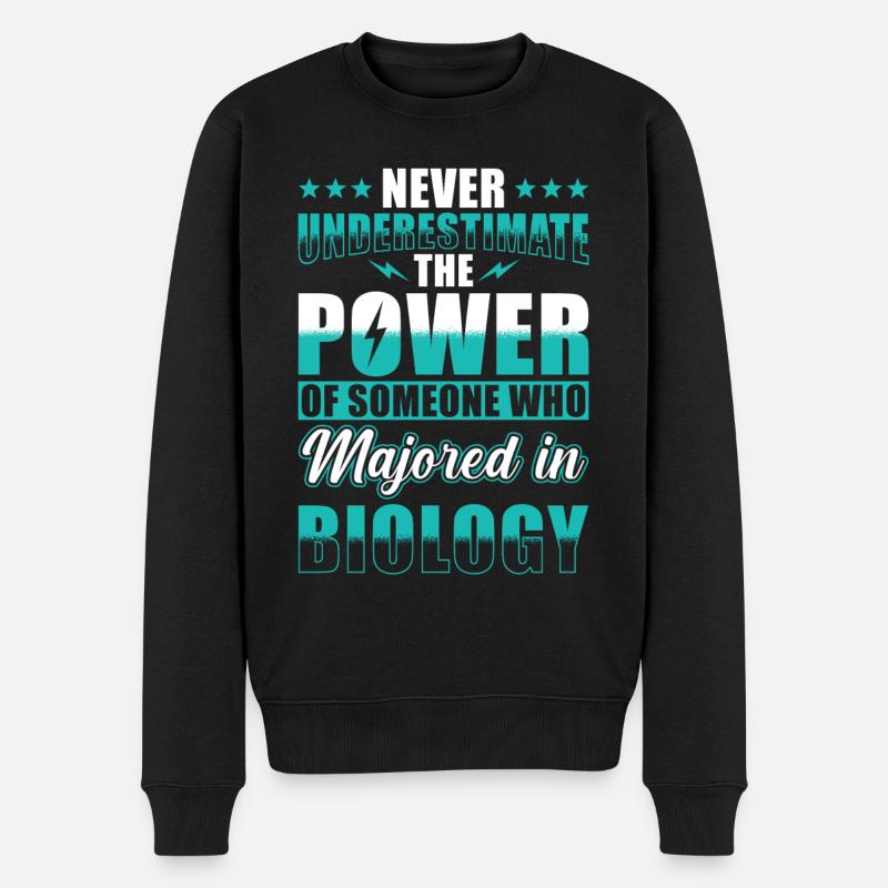 Biologie Abschluss - Männer Premium Bio Pullover - Schwarz
