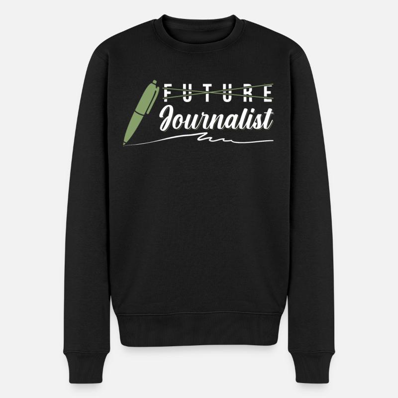 Diplôme de journalisme - Pull Premium bio Homme - noir