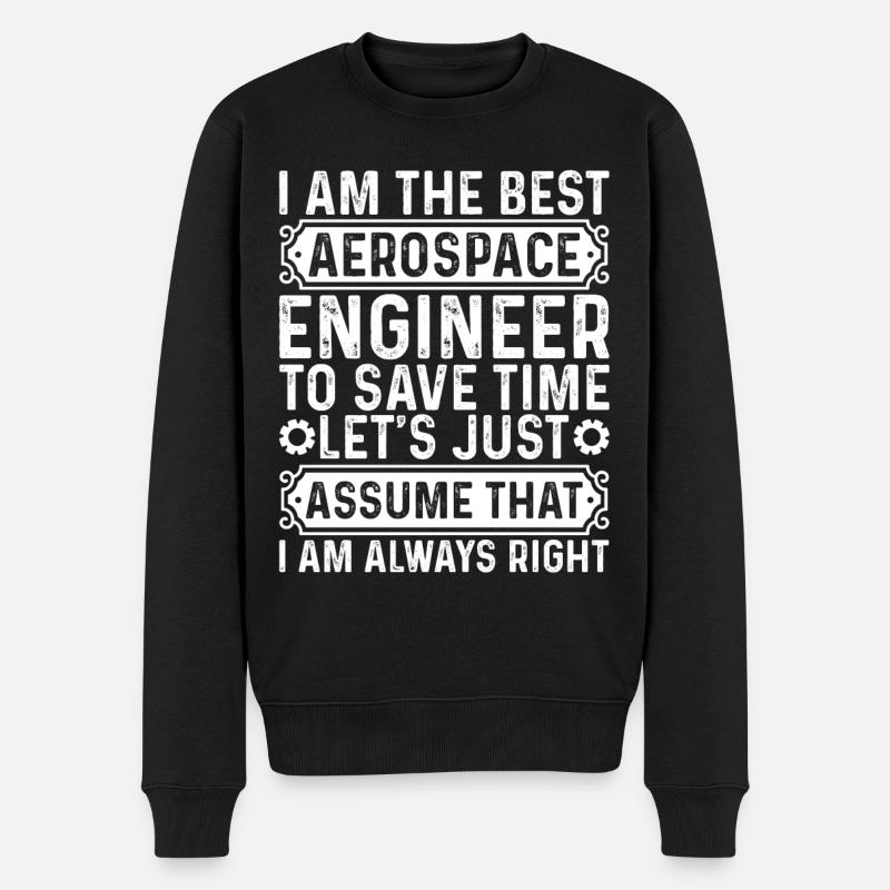 Aerospace Engineering Aerospace Engineer - Men's Premium Organic Jumper - black