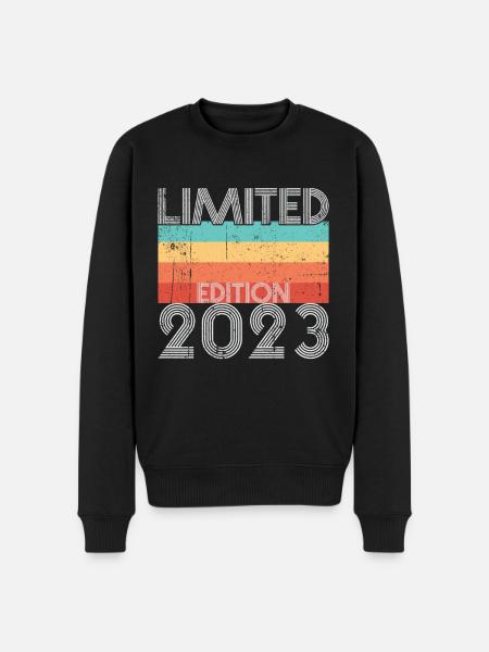 Limited Edition Retro 2023 - Men's Premium Organic Jumper - black