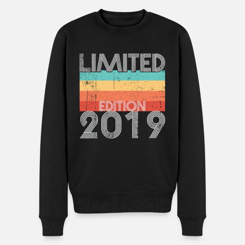 Limited Edition Retro 2019 - Männer Premium Bio Pullover - Schwarz