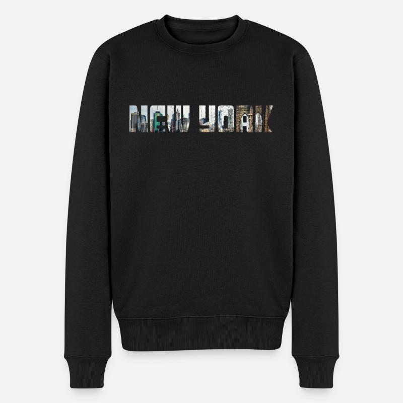 New York - Pull Premium bio Homme - noir