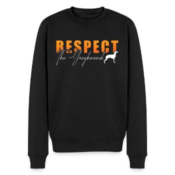 Greyhound Racing Respect The Dogs Greyhound Racer - Männer Premium Bio Pullover - Schwarz - Vorne - Nico (187cm)