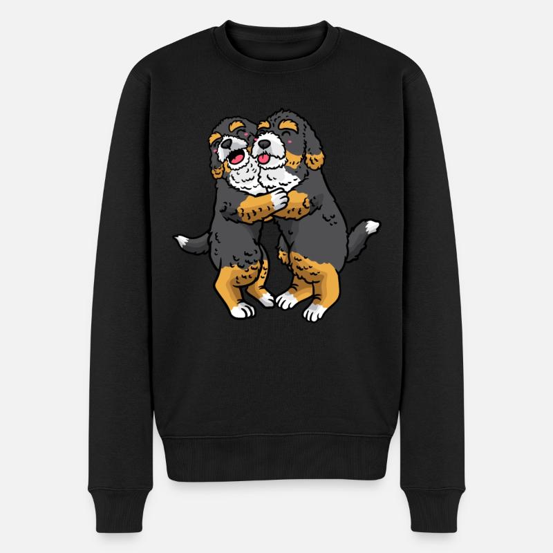 Bernedoodle Lovers Dog Propriétaire - Pull Premium bio Homme - noir