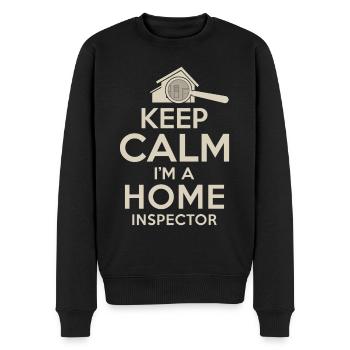 Building inspector Spruch - Men's Premium Organic Jumper - black - Front - Nico (187cm)