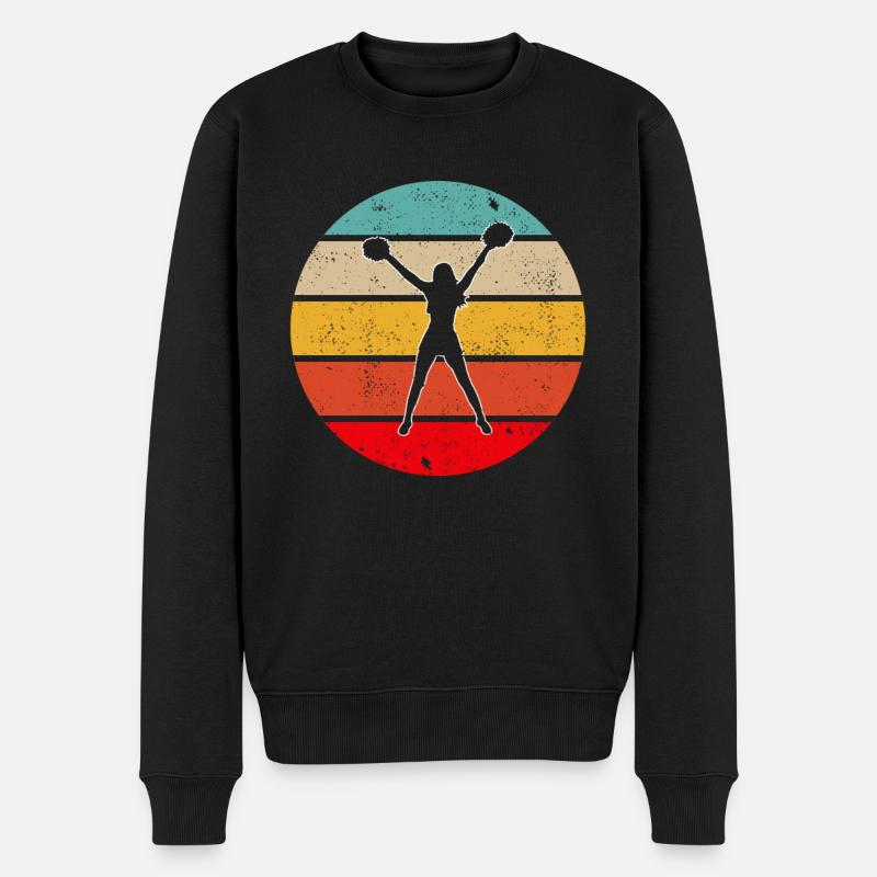 Cheerleading Rétro - Pull Premium bio Homme - noir