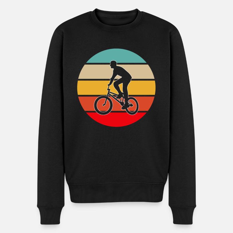 BMX retro - Men's Premium Organic Jumper - black