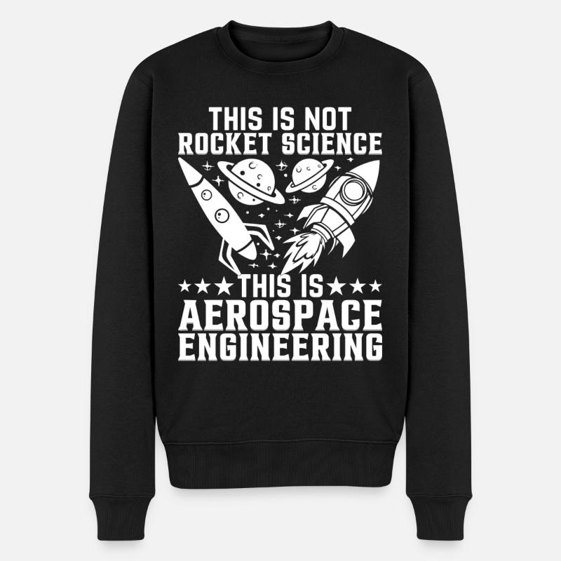 Rocket Scientist Aerospace Engineering Aerospace E - Männer Premium Bio Pullover - Schwarz