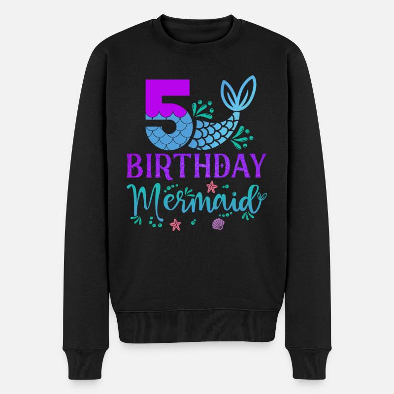 5ème anniversaire Sirène - Pull Premium bio Homme - noir