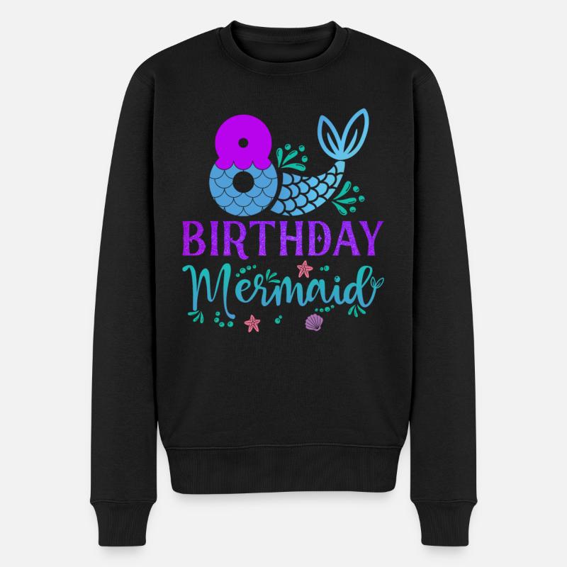 8e anniversaire Sirène - Pull Premium bio Homme - noir