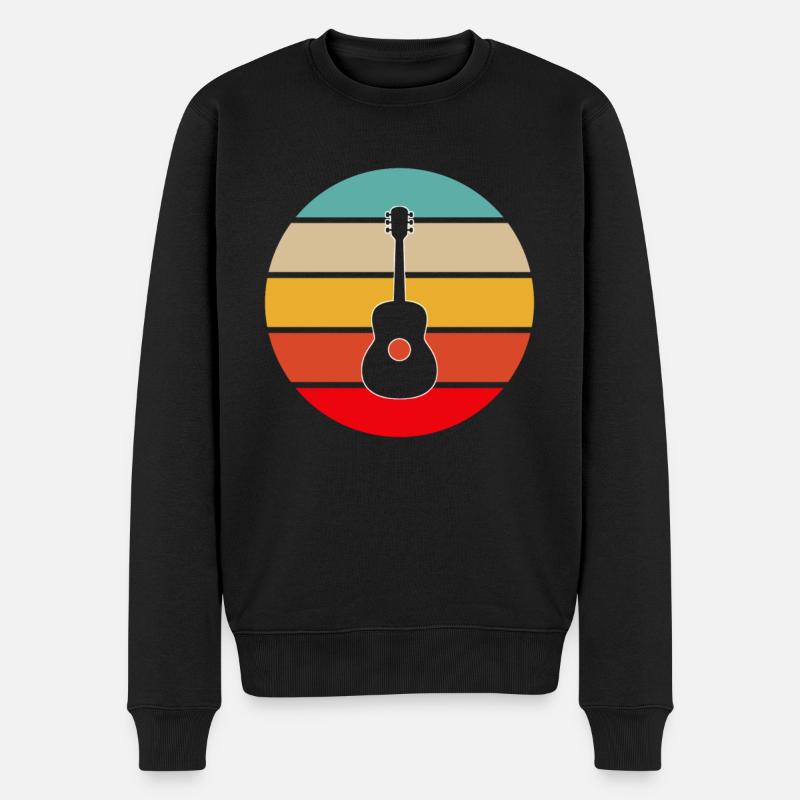 Guitare Rétro - Pull Premium bio Homme - noir