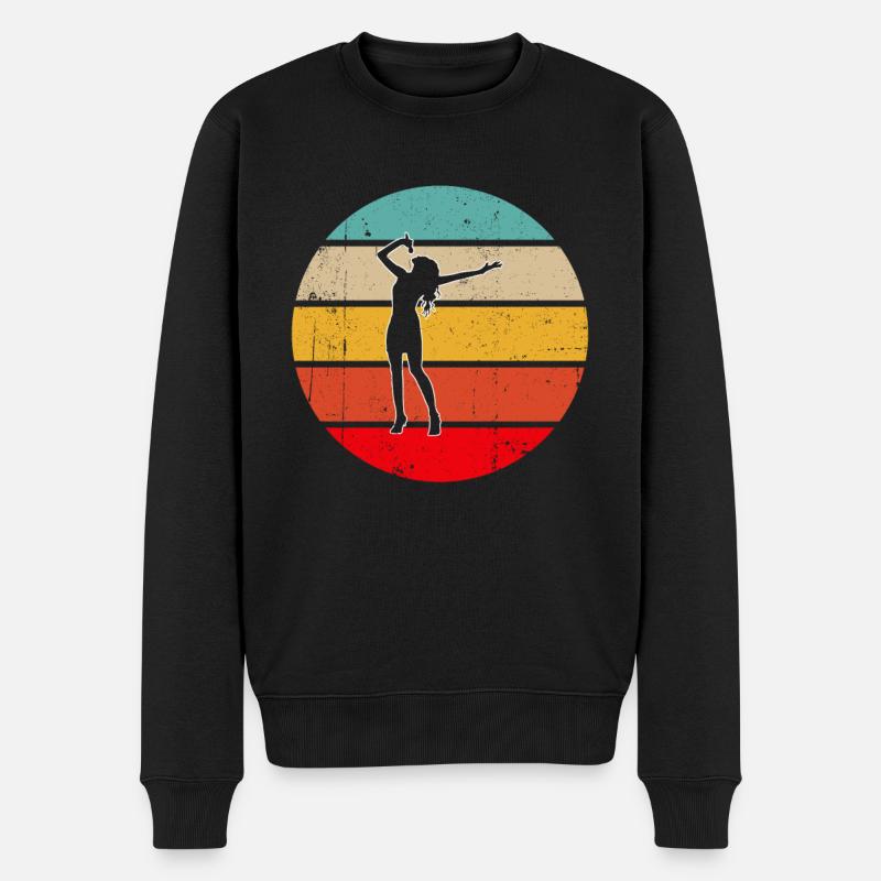 Chanter rétro - Pull Premium bio Homme - noir