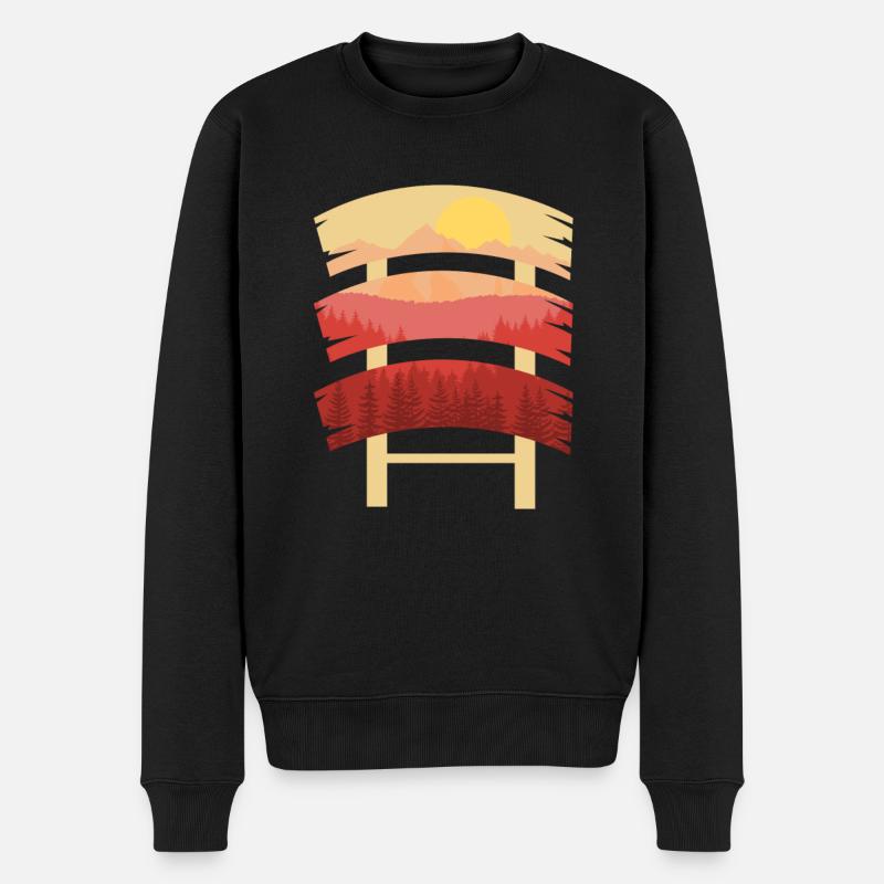 Destination randonnée Schild Scenery - Pull Premium bio Homme - noir