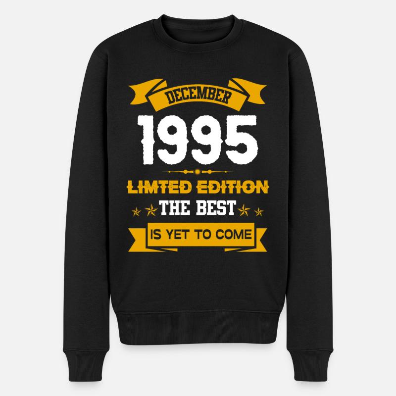 Décembre 1995 Cadeau d’anniversaire - Pull Premium bio Homme - noir