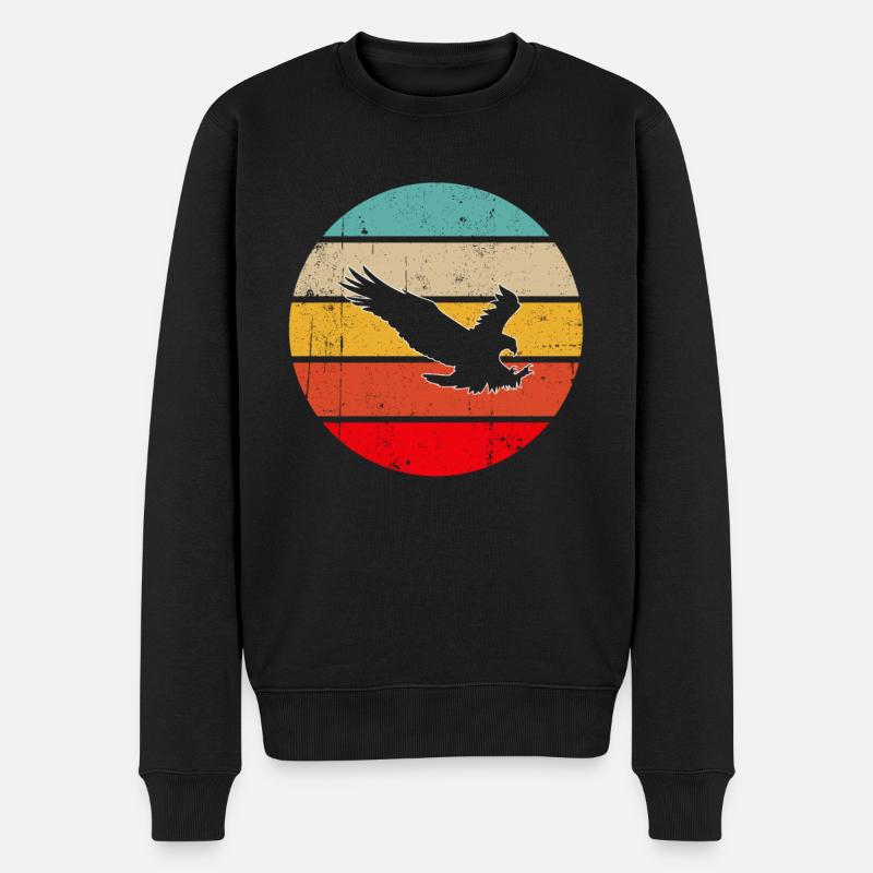 Aigle Rétro - Pull Premium bio Homme - noir