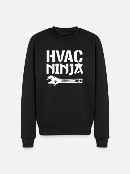 HVAC Ninja, Technician - Männer Premium Bio Pullover - Schwarz