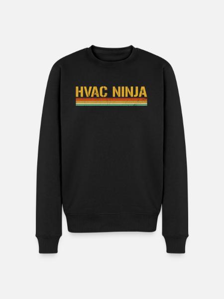 HVAC Ninja, Technician - Männer Premium Bio Pullover - Schwarz