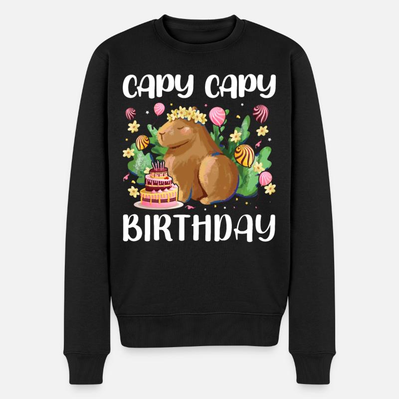 Anniversaire de Capy - Pull Premium bio Homme - noir
