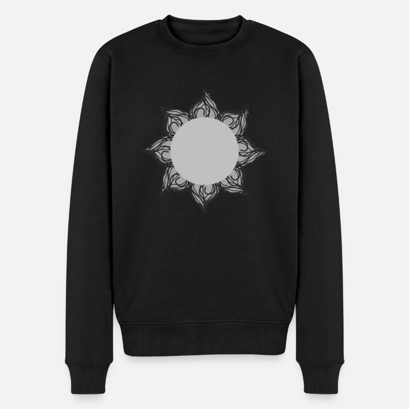 Sonne Gothic - Männer Premium Bio Pullover - Schwarz