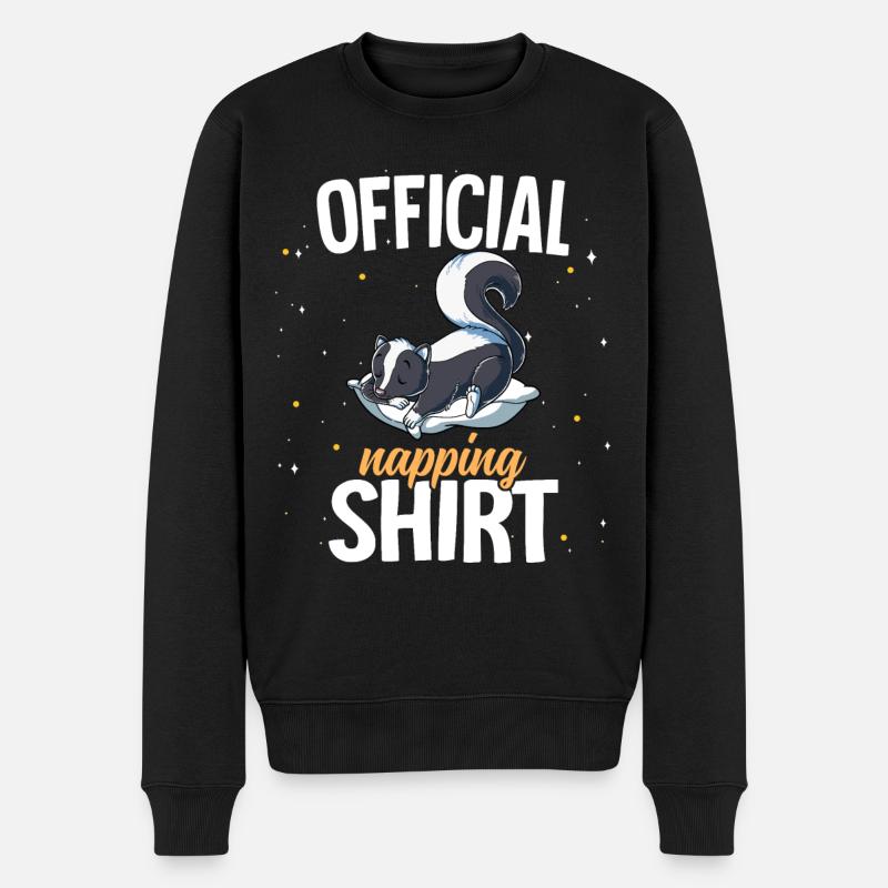 Sleeping Skunk Sieste officielle - Pull Premium bio Homme - noir