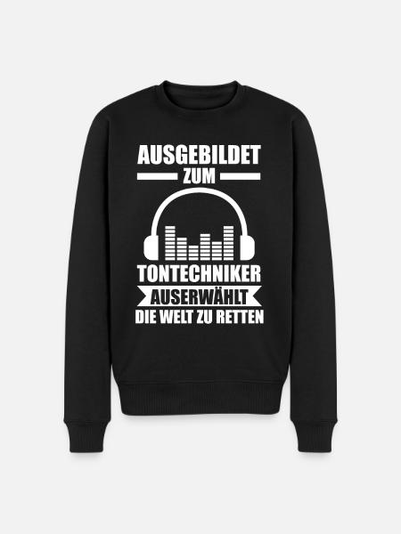 Toningenieur Tontechnik Tontechniker - Männer Premium Bio Pullover - Schwarz