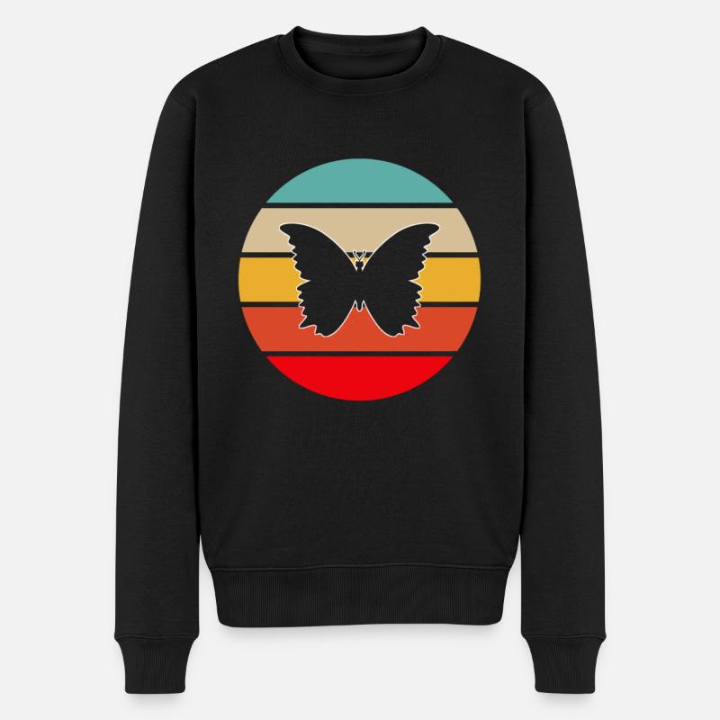 Papillon Rétro - Pull Premium bio Homme - noir