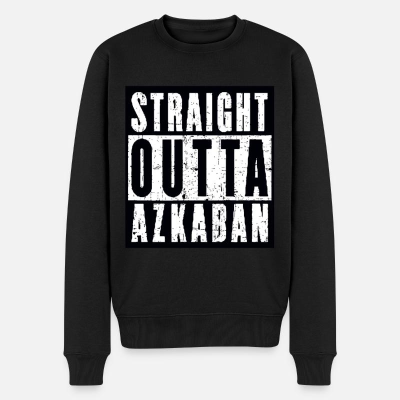 Straight Outta Azkaban - Pull Premium bio Homme - noir