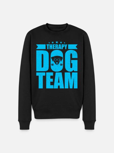 Therapy Dog Team - Men's Premium Organic Jumper - black
