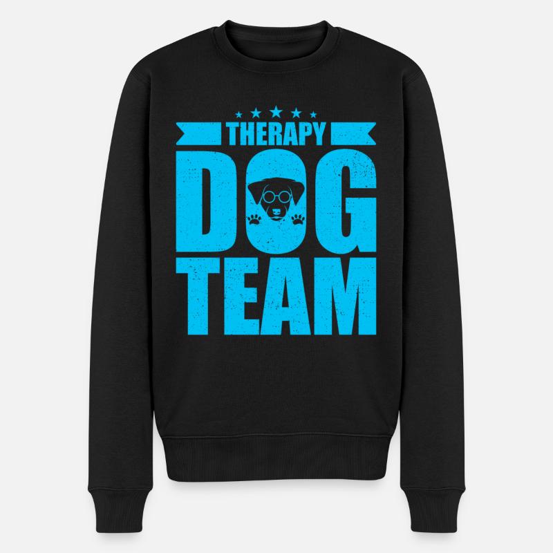 Équipe canine de thérapie - Pull Premium bio Homme - noir