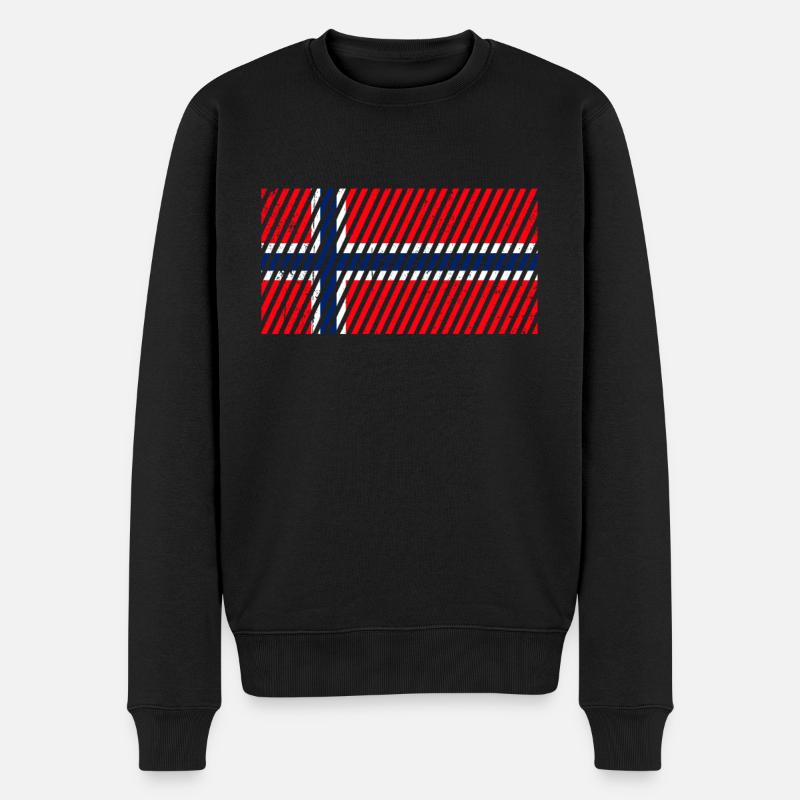 Drapeau de la Norvège - Pull Premium bio Homme - noir