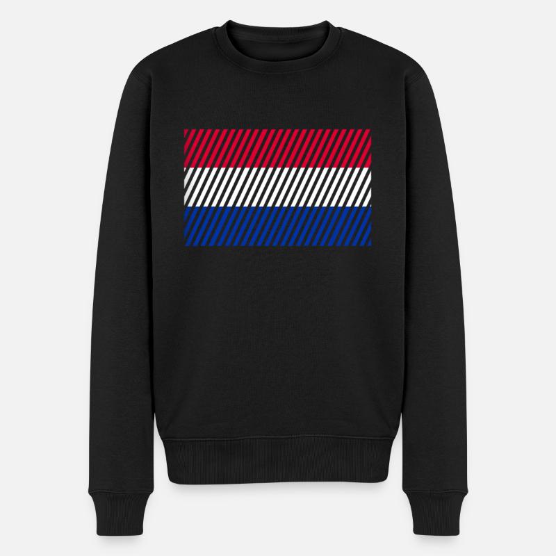 Drapeau des Pays-Bas - Pull Premium bio Homme - noir