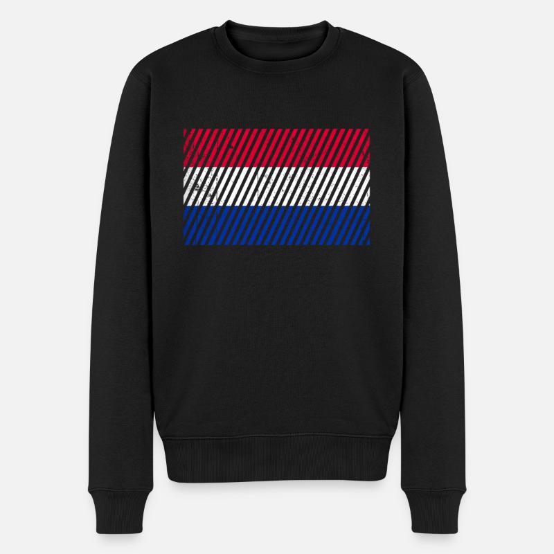 Drapeau des Pays-Bas - Pull Premium bio Homme - noir