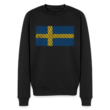 Drapeau suédois - Pull Premium bio Homme - noir - Devant - Nico (187cm)