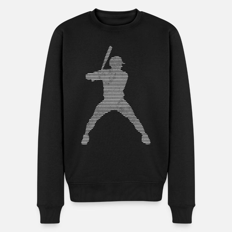Base-ball - Pull Premium bio Homme - noir
