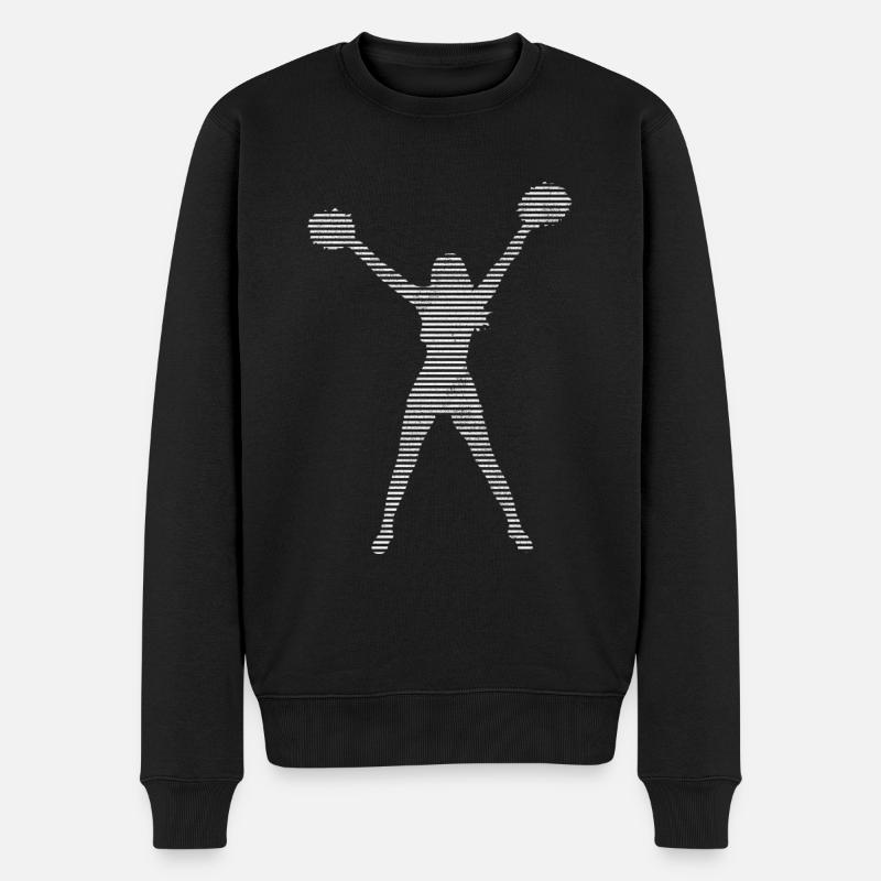 cheerleading - Pull Premium bio Homme - noir