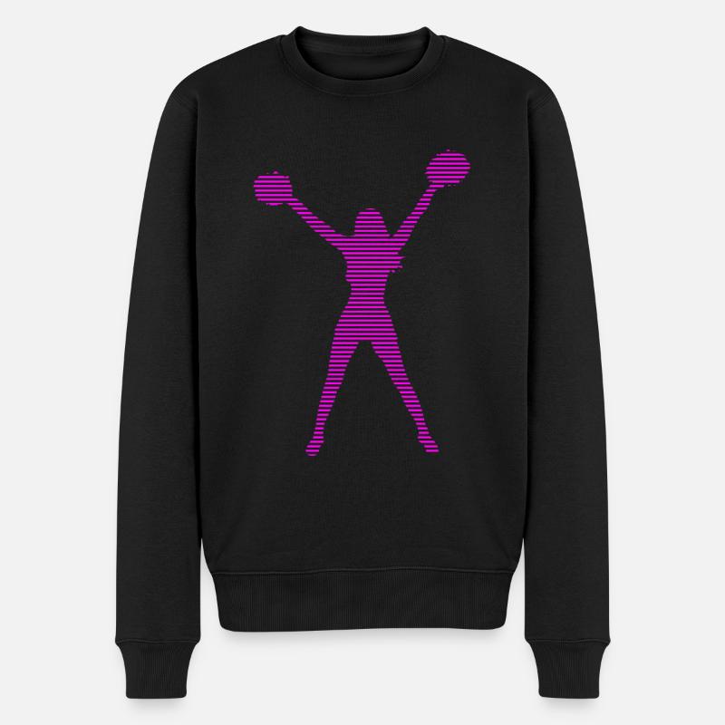 cheerleading - Männer Premium Bio Pullover - Schwarz