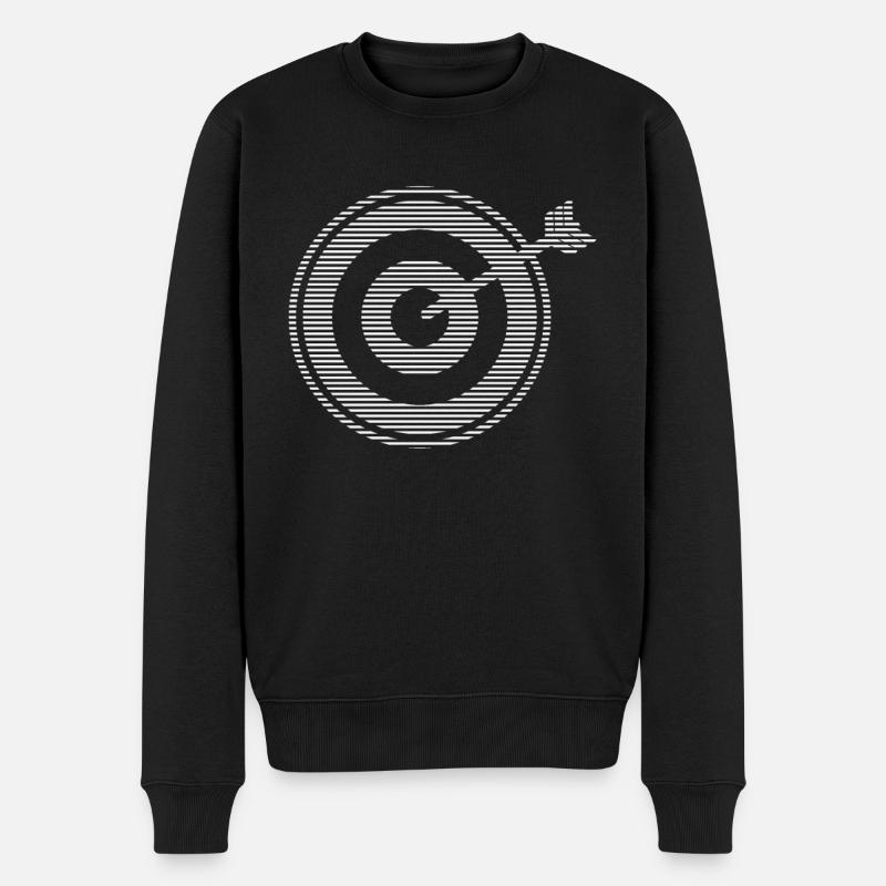 Dart - Männer Premium Bio Pullover - Schwarz