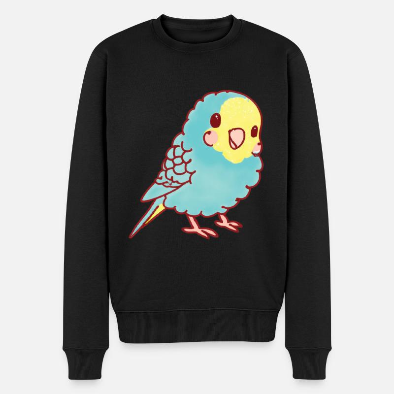 Perruche Kawaii - Pull Premium bio Homme - noir