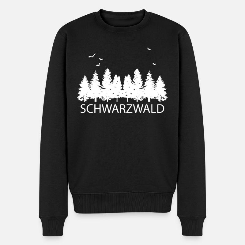 Schwarzwald - Männer Premium Bio Pullover - Schwarz
