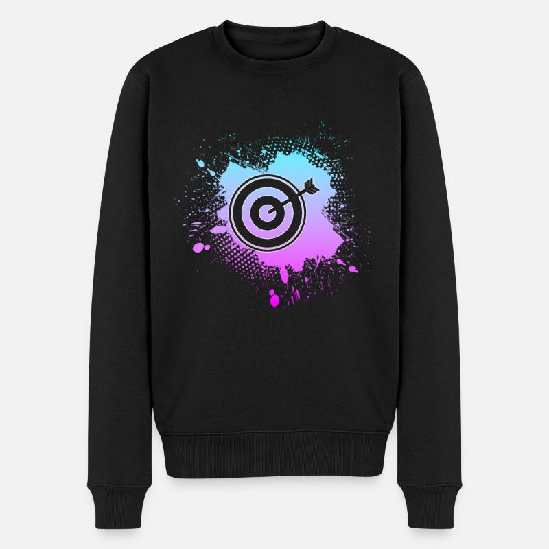Darts - Männer Premium Bio Pullover - Schwarz