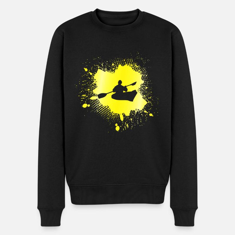 Kanusport - Männer Premium Bio Pullover - Schwarz