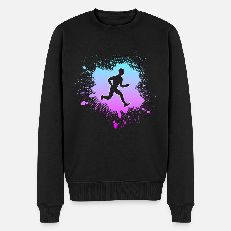 Faire du jogging - Pull Premium bio Homme - noir