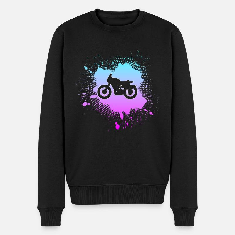 Motocyclette - Pull Premium bio Homme - noir