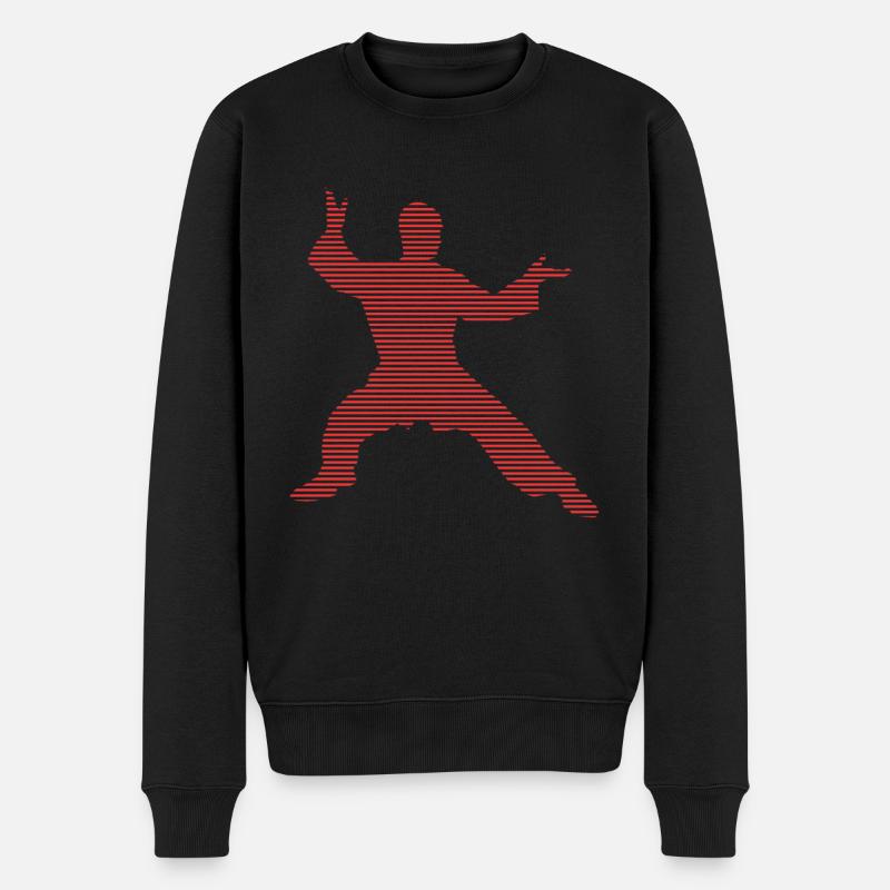 Kampfsport - Männer Premium Bio Pullover - Schwarz
